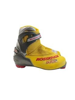 Used Rossignol Mens NNN XC Ski Boots Yellow W 06.5-07 / JR 4.5-05