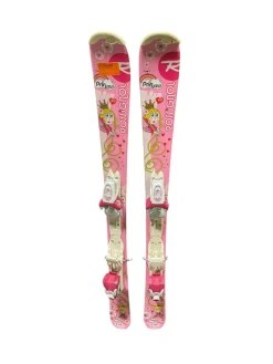 Used Rossignol PRINCESS Girls DH Ski/Binding Pink 110 cm