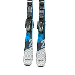 Used Rossignol REACT 2 CARBON Mens DH Ski/Binding Royal Blue 146 cm