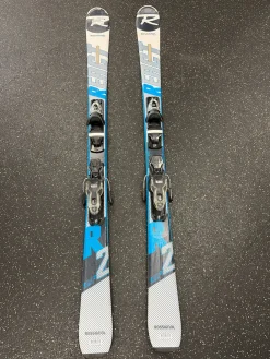 Used Rossignol REACT 2 CARBON Mens DH Ski/Binding Royal Blue 154 cm