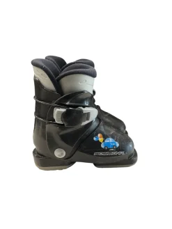 Used Rossignol R 18 SZ 16.5 Boys DH Ski Boot Black 165 MP - Y09