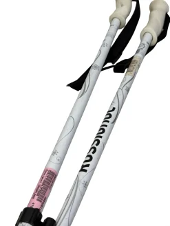 Used Rossignol SNOWFLAKE Womens Ski Poles White 110 cm / 44 in