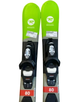 Used Rossignol TERRAIN Boys DH Ski/Binding Green 80 cm