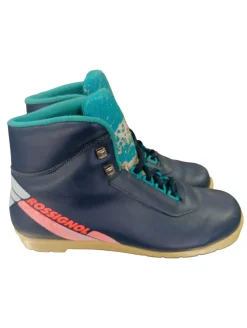 Used Rossignol Womens NNN XC Ski Boots Navy Blue M 10 / W 10.5-11
