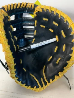 Used SACCO GOLD/BLACK BB/SB First Base RH Throw Gold 12 1/2