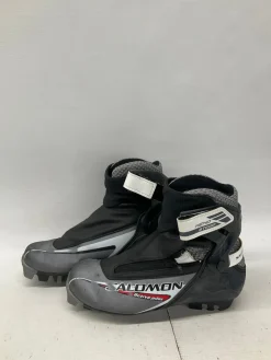 Used Salomon ACTIVE PILOT SNS Boys SNS XC Ski Boots Black W 05-05.5 / JR 03.5-04