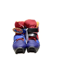 Used Salomon Boys SNS XC Ski Boots Navy Blue YT-12