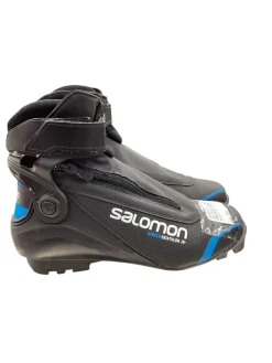 Used Salomon Boys SNS XC Ski Boots Black W 06.5-07 / JR 4.5-05