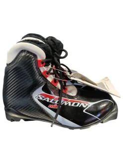 Used Salomon Boys SNS XC Ski Boots Grey W 05-05.5 / JR 03.5-04