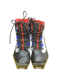 Used Salomon Boys SNS XC Ski Boots Black W 05-05.5 / JR 03.5-04