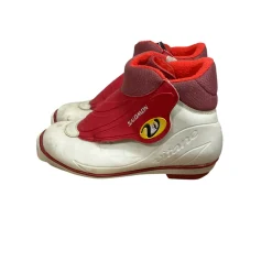 Used Salomon Boys SNS XC Ski Boots Red W 06.5-07 / JR 4.5-05