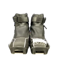 Used Salomon COMBI Boys NNN XC Ski Boots Black W 05-05.5 / JR 03.5-04
