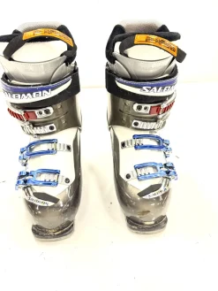 Used Salomon DIVINE Girls DH Ski Boot Grey 240 MP - J06 - W07