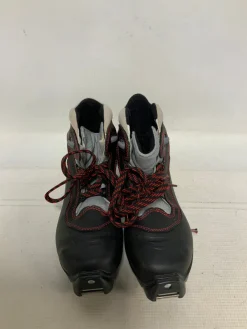 Used Salomon E3 Womens SNS XC Ski Boots Grey W 06 / JR 04-04.5