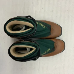 Used Salomon GREENLAND LEATHER/CANVAS Mens SNS XC Ski Boots Brown M 09.5 / W 09.5-10