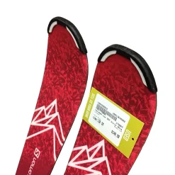 Used Salomon LUX Girls DH Ski/Binding Pink 130 cm
