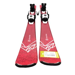 Used Salomon LUX Girls DH Ski/Binding Pink 130 cm