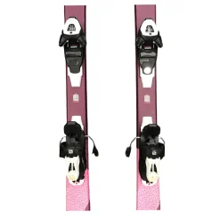 Used Salomon LUX JR Girls DH Ski/Binding Pink 150 cm
