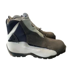 Used Salomon Mens NNN XC Ski Boots White M 08.5-09 / W 09-09.5