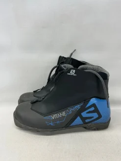 Used Salomon Mens NNN XC Ski Boots Black W 05-05.5 / JR 03.5-04