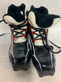 Used Salomon MINI Boys SNS XC Ski Boots Black JR-03