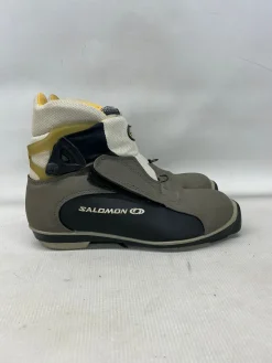 Used Salomon NEW VITANE Mens SNS XC Ski Boots Beige W 06 / JR 04-04.5