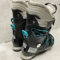 Used Salomon QST ACCESS 70W Womens DH Ski Boot Black And Carolina Blue 260 MP - M08 - W09