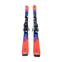 Used Salomon QST MAX JR SKIS Boys DH Ski/Binding Orange 140 cm