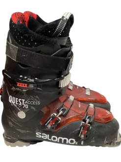 Used Salomon QUEST ACCES 70 Mens DH Ski Boot Red 305 MP - M12.5