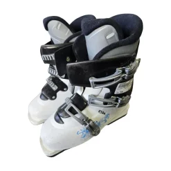 Used Salomon SPK 5 SKI BOOTS Boys DH Ski Boot White 250 MP - M07 - W08