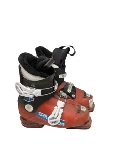 Used Salomon T2 Boys DH Ski Boot Red 180 MP - Y11