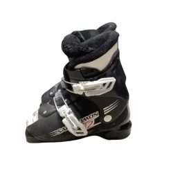 Used Salomon T2 Boys DH Ski Boot Black 195 MP - Y13