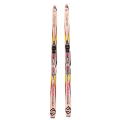 Used Salomon TEAM RACING GR Boys XC Ski/Binding 121 cm