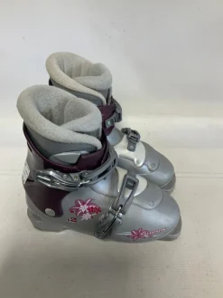 Used Salomon T/2 Girls DH Ski Boot Grey 210 MP - J02