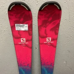 Used Salomon THE LUX JR Girls DH Ski/Binding Pink 110 cm