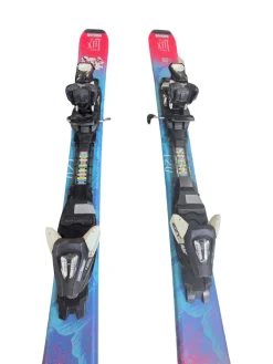 Used Salomon THE LUX JR SKIS 120CM Girls DH Ski/Binding Pink 120 cm