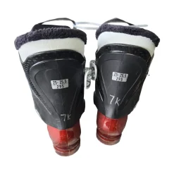 Used Salomon T3 JR SKI BOOTS Boys DH Ski Boot Red 255 MP - M07.5 - W08.5