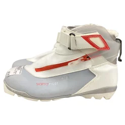 Used Salomon Womens SNS XC Ski Boots Grey W 06 / JR 04-04.5