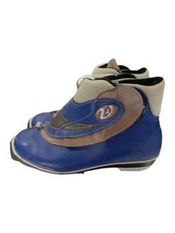 Used Salomon Womens SNS XC Ski Boots Navy Blue W 06.5-07 / JR 4.5-05