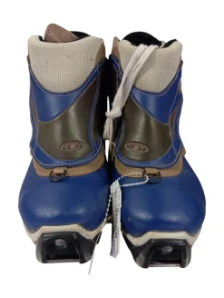 Used Salomon Womens SNS XC Ski Boots Navy Blue W 06.5-07 / JR 4.5-05