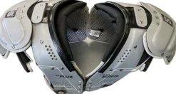 Used Schutt XV FLEX FB Shoulder Pads Grey MD