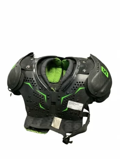 Used Schutt Y FLEX FB Shoulder Pads Black SM