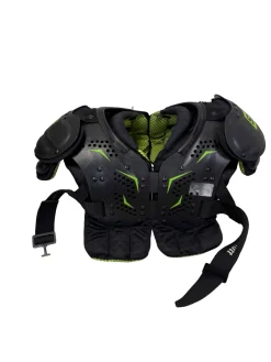 Used Schutt Y FLEX LARGE Junior 14-15" Football Shoulder Pads Black