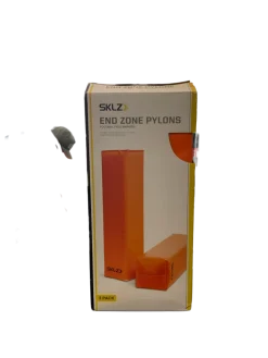 Used SKLZ END ZONE PYLONS FB Field Marker Orange