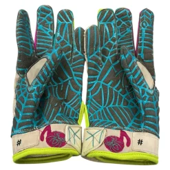 Used SPIDERZ BATTING GLOVES BB/SB Batting Gloves White Senior