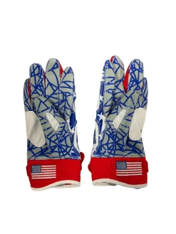 Used SPIDERZ BB/SB Batting Gloves Red LG