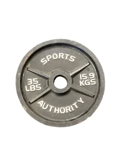 Used SPORTS AUTHORITY 35LB OLY PLATE Olympic Plate (Each) 35 lb