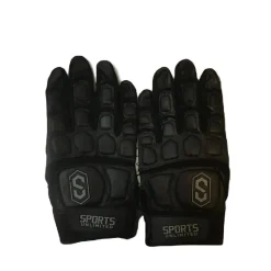 Used Sports Unlimited Football Gloves Black LG