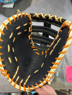 Used SPORTZ DRIP 1ST BASE GLOVE BB/SB First Base LH Throw Black/Orange/Grey 12 1/2