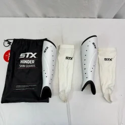 Used STX HINDER FH Shin Guards White 12 1/2"